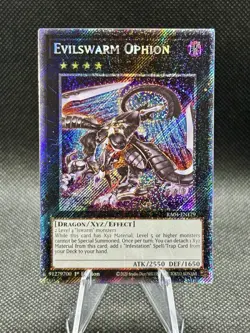 Evilswarm Ophion 1st Edition Quarter Century Secret Rare RA04-EN179 Yu-Gi-Oh! - Image 1