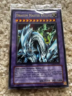 YUGIOH DRAGON MASTER KNIGHT + BLUE-EYES ULTIMATE DRAGON DPRP RARE 1ST ED - Image 4