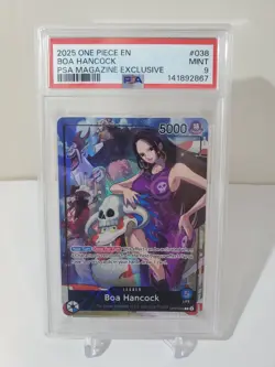 2025 One Piece #038 Boa Hancock PSA Magazine Exclusive Promo Graded PSA 9 Mint - Image 1