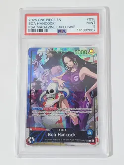 2025 One Piece #038 Boa Hancock PSA Magazine Exclusive Promo Graded PSA 9 Mint - Image 2