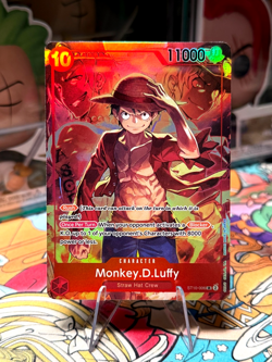 Monkey D Luffy ST10-006 Treasure Booster Promo One Piece TCG - Image 1