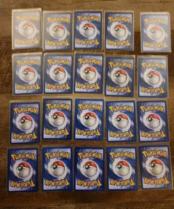 Lot Of 20 Vintage WOTC Base Set Pokemon Cards. Lp - Image 2