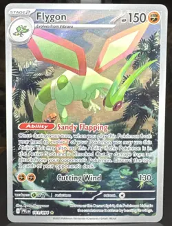 Pokemon TCG Flygon 101/094 Me02: Phantasmal Flames Illustration Rare Holo Card - Image 1
