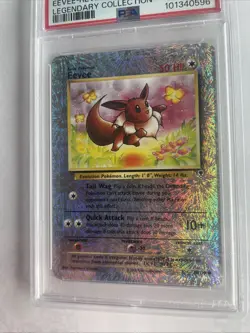📈 Legendary Collection Eevee C #74 Reverse Holo 🦄Pokemon Card TCG 2002- PSA 6 - Image 2