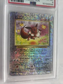 📈 Legendary Collection Eevee C #74 Reverse Holo 🦄Pokemon Card TCG 2002- PSA 6 - Image 3