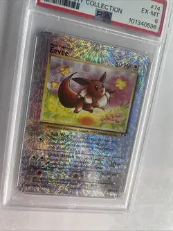 📈 Legendary Collection Eevee C #74 Reverse Holo 🦄Pokemon Card TCG 2002- PSA 6 - Image 4