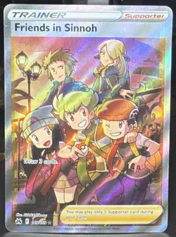 Pokemon Friends in Sinnoh (Full Art) 149/159 Crown Zenith Holo Ultra Rare Card - Image 1