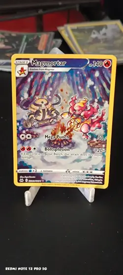 Pokemon TCG Magmortar Crown Zenith Galarian Gallery Holo Rare Card GG03/GG70 - Image 1