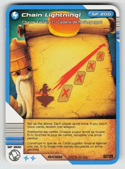 2012 LEGO Ninjago TCG - CHAIN LIGHTNING - Non Holo Lightning Card #52/125 - Image 1
