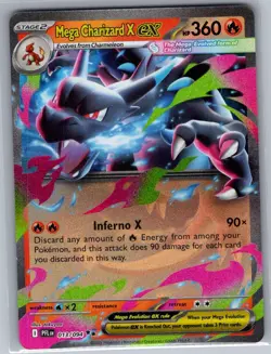 Mega Charizard X ex 013/094 ME02: Phantasmal Flames - Pokemon Card - NM - Image 1