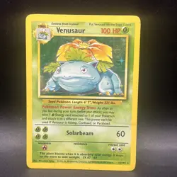 Pokemon Vintage Venusaur 15/102 Base Set Holo Card - Image 1