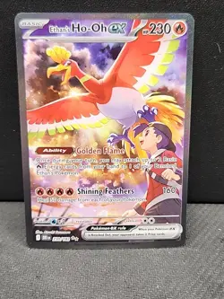 Pokemon Ethan's Ho-Oh GX Full Art Holo Card 230 HP SV10 Destined Rivals 239/182 - Image 1