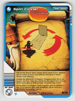 2012 LEGO Ninjago TCG - SPIN CIRCLE - Non Holo Lightning Card #55/125 - Image 1