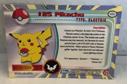 Topps Pokemon #25 Pikachu TV Animation Edition Collectible Trading Card - Image 2