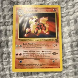 Pokemon Arcanine Base Set 2 Rare Promo Card 6 70 HP English Wizards 2000 - Image 1