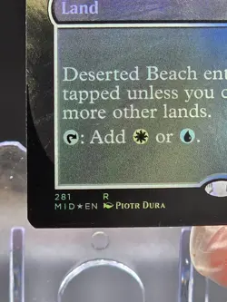 Deserted Beach (Borderless) Innistrad: Midnight Hunt Foil - Image 3