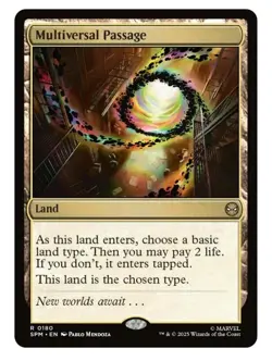 1x MTG Multiversal Passage - Spider-Man Rare Land! NM Mint! - Image 1