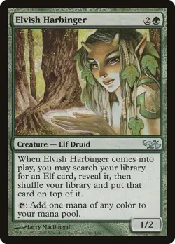 MTG ELVISH HARBINGER Dual Decks: Elves Vs Goblins - Image 1
