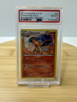 2012 Pokemon Black & White Charizard 20/149 Holo Boundaries Crossed PSA 8 NM-MT - Image 1