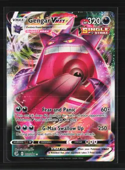 Pokemon 2021 Fusion Strike Gengar VMAX #157/264 - Image 1