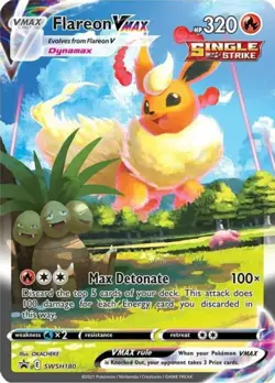 1x Flareon VMAX - SWSH180 - SWSH Black Star Promo NM-Mint Pokemon SWSH Black Sta - Image 1