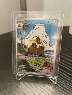 Pokemon Card Alolan Dugtrio 208/191 Illustration Rare Surging Sparks NM - Image 3