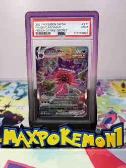Pokemon TCG Gengar VMax 271/264 Alternative Art Secret Fusion Strike PSA 9 MINT - Image 1