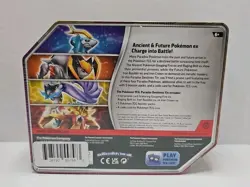 Pokemon Paradox Destinies Iron Boulder EX Tin Factory Sealed Authentic - Image 2