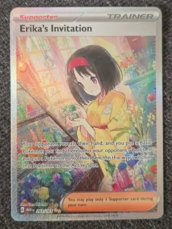 Pokemon TCG Erika's Invitation 203/165 SV 151 Special Illustration Rare NMOB - Image 1