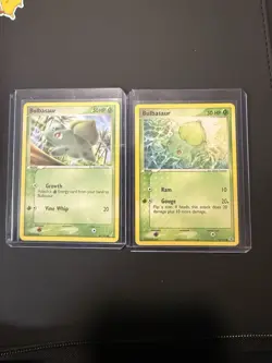 Pokemon Bulbasaur EX Crystal Guardians & EX Team Rocket Returns 2 Card Lot - Image 1