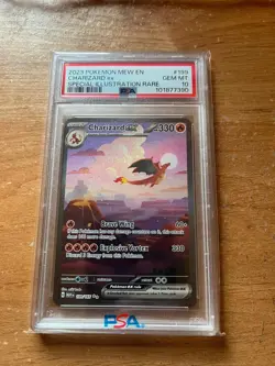 Charizard EX 199/165 Special Illustration Rare 2023 Pokemon Mew EN PSA 10 GEM MT - Image 1