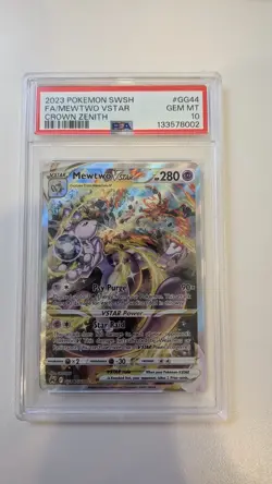 Mewtwo VStar GG44/GG70 Ultra Rare PSA 10 Pokemon TCG Crown Zenith Galarian Galle - Image 1