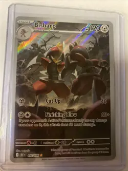 Pokemon TCG Bisharp Card 143/086 Black Bolt Illustration Rare - Image 1