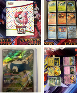 NM Pokemon 151: Mew Binder + Sealed Snorlax + Complete Base Master Set 165/165 - Image 1