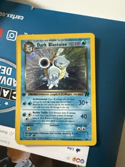 Pokemon TCG Dark Blastoise Holo Rare Team Rocket 3/82 70 HP Wizards of the Coast - Image 1