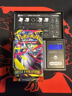 22.57g HEAVY - Pokemon TCG Mega Evolution Booster Pack Sealed / Semi GoDU - Image 1