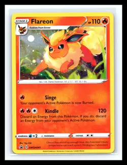 💥 Pokemon TCG 2022 - FLAREON RARE HOLO - # SWSH041 - BLACK STAR PROMO SET - Image 1