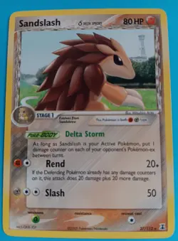 Pokemon - Sandslash 27/113 - EX Delta Species - RARE - Vintage 2005 - VLP - Image 1