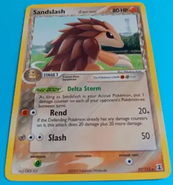Pokemon - Sandslash 27/113 - EX Delta Species - RARE - Vintage 2005 - VLP - Image 2