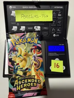 (HEAVY)🔥 22.36g Pokemon TCG Ascended Heroes Booster Pack Factory Sealed✅ - Image 1