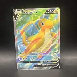 Pokemon TCG Dragonite V (Full Art) Pokemon GO 076/078 Holo Ultra Rare - Image 1