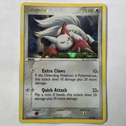 Pokemon TCG Zangoose 21/106 Reverse Holo EX Emerald Stamped - Image 1