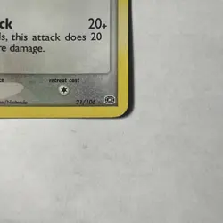 Pokemon TCG Zangoose 21/106 Reverse Holo EX Emerald Stamped - Image 2