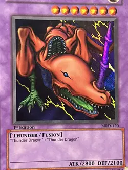 Twin-Headed Thunder Dragon 1st Edition - Yu-Gi-Oh Metal Raiders #MRD-120 - MP - Image 4