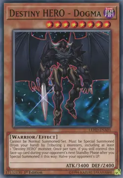Yugioh Destiny HERO - Dogma LEHD-ENA01 Common NM x3 Play Set - Image 1