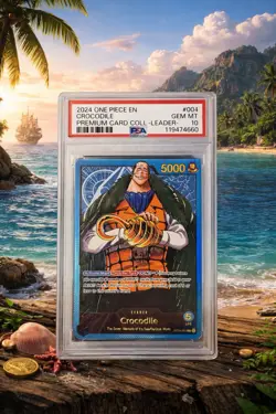 2024 ONE PIECE PREMIUM CARD COLLECTION LEADER COLLECTION -#001 CROCODILE PSA 10 - Image 1