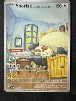 Pokemon Snorlax x Van Gogh Black Star Promo ACG Art Card NM RARE - Image 3