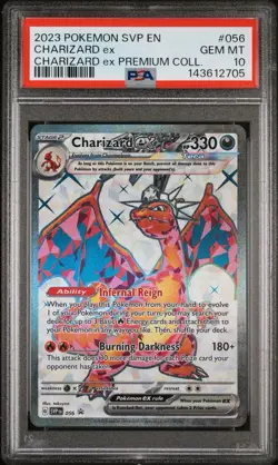 Charizard ex 056 Sv: Scarlet & Violet Promo Cards Premium Collection Gem PSA 10 - Image 1