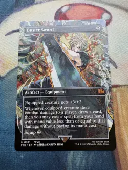 Final Fantasy Buster Sword Borderless Nonfoil Card #0351 MTG NM-M - Image 1