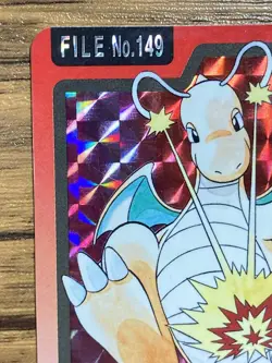 Pokemon Carddass Card Dragonite File No.149 Bandai Pocket Monsters 1997 Holo - Image 3